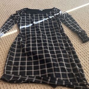 Black and White Checkered Dress